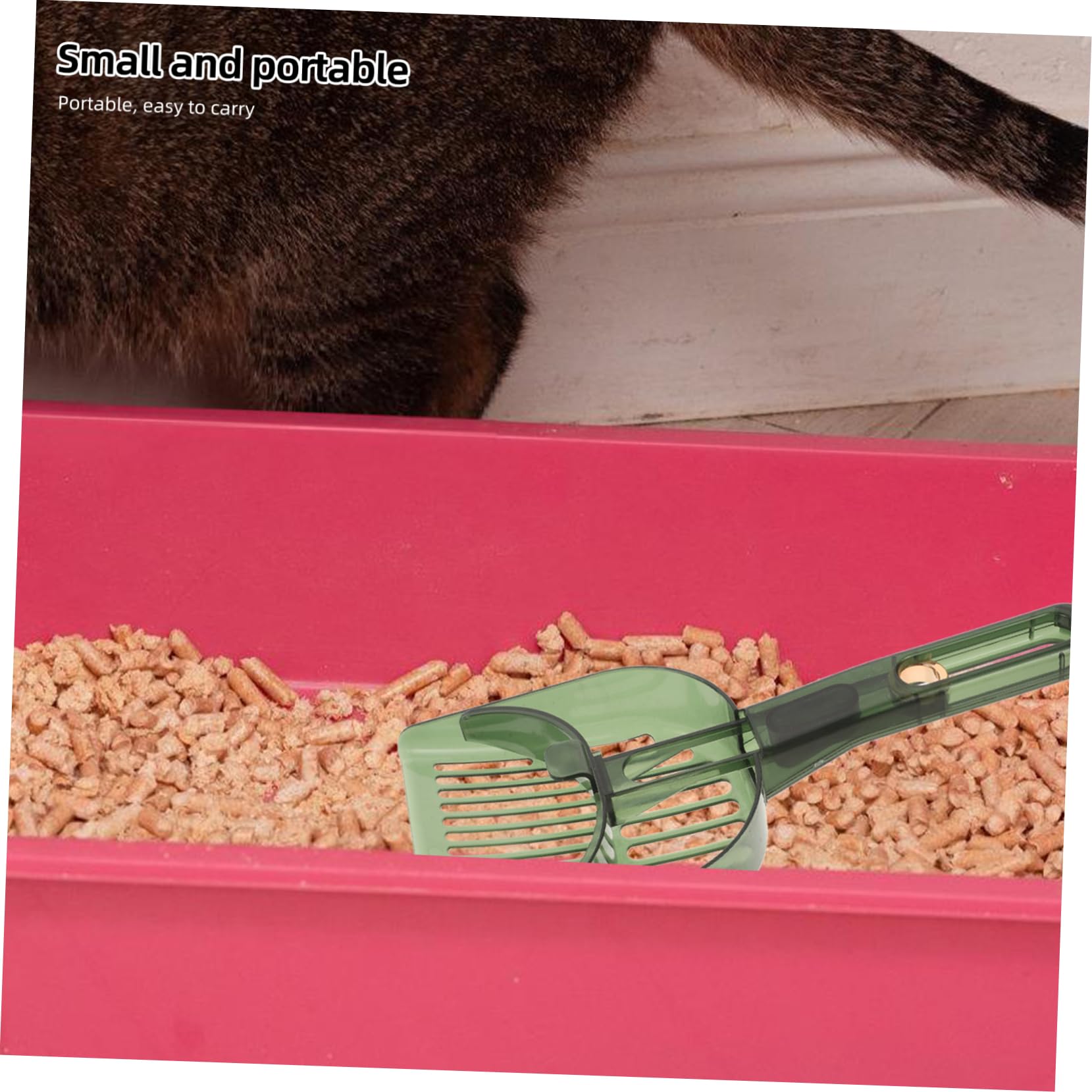 Sosoport 3pezzi Cat Litter Scoop Scoperchio per Lettiera Fessure per Feces Strumento e Facile e