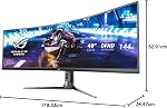 Moniteur de jeu incurvé Asus ROG Strix XG49VQ de 49 pouces FreeSync 144Hz Dual Full HD HDR Eye Care avec DP HDMI noir