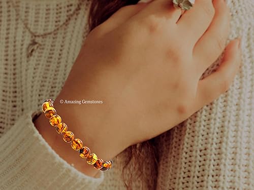 Miniatura 195 de Amazing Gemstone Pulsera de cristal para mujeres y hombres, pulsera de cristal curativo de protección, pulsera elástica con cuentas de piedras