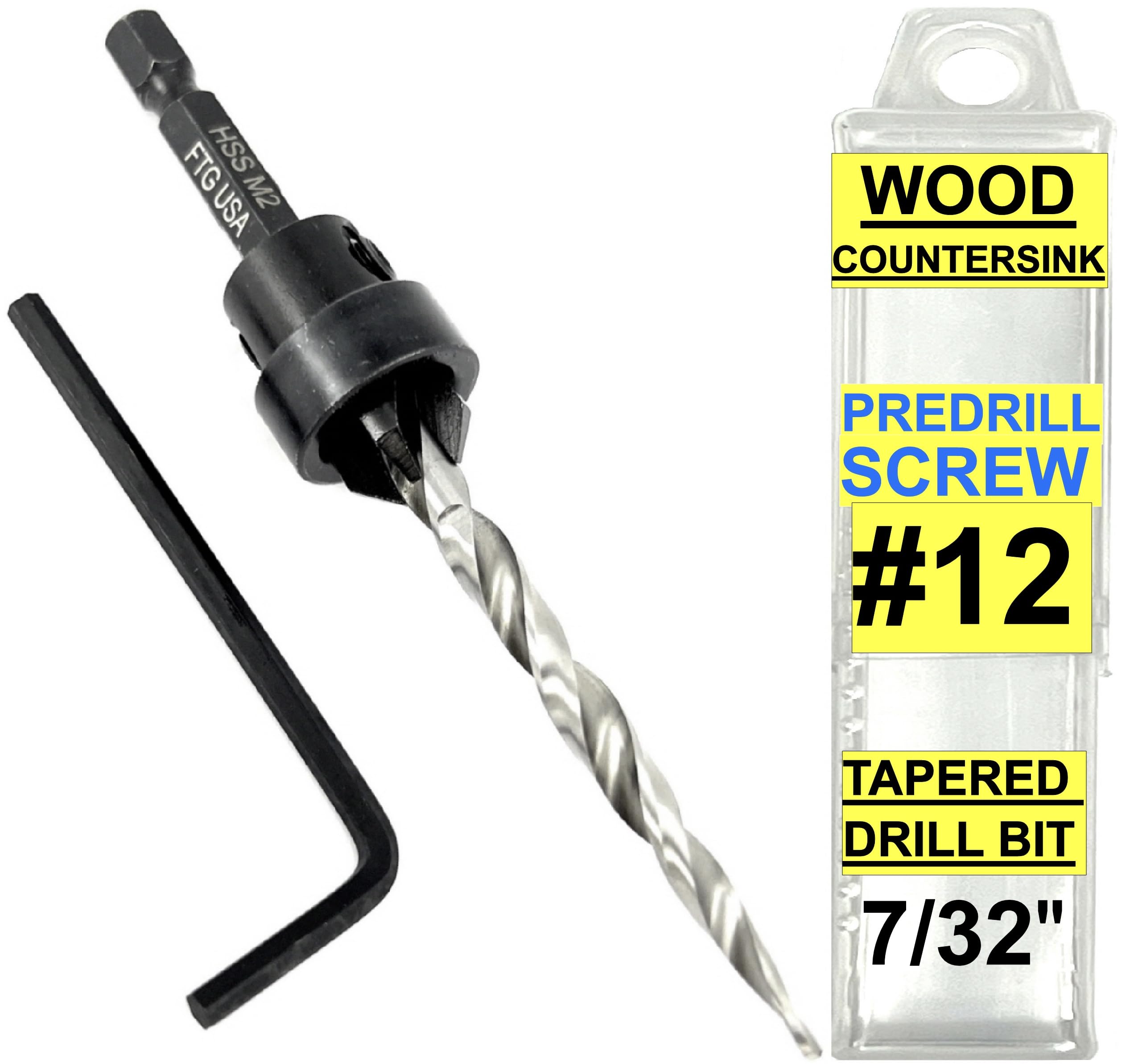 FTG Countersink Drill Bit Set - 5 Piece Wood -15