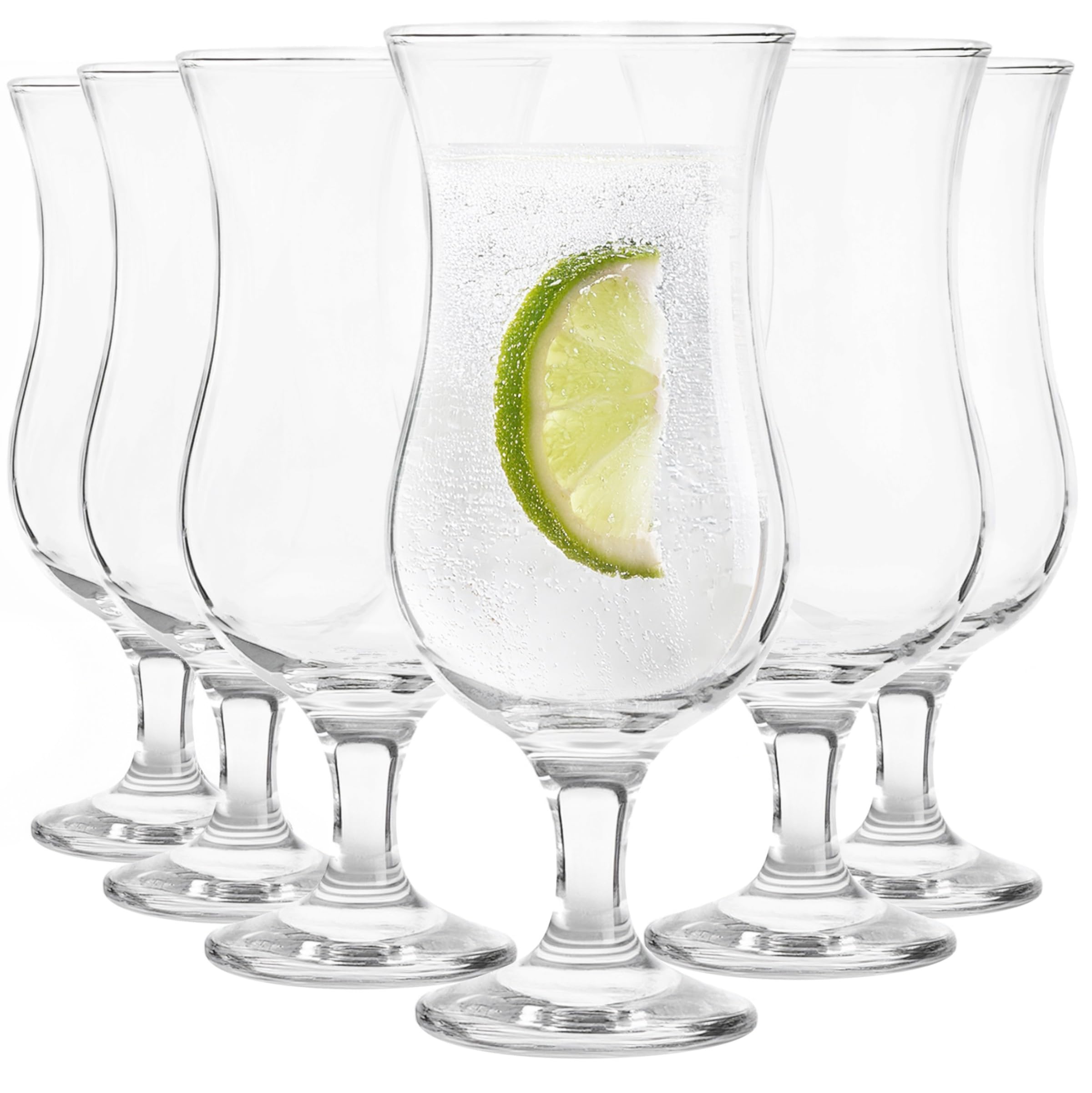 Glasmark KROSNO, Zestaw 6 Szt. Kieliszków do Koktajli i Drinków, 350ml, Pina Colada, Long Drinki, Milkshake, Szkło Wysoki Połysk