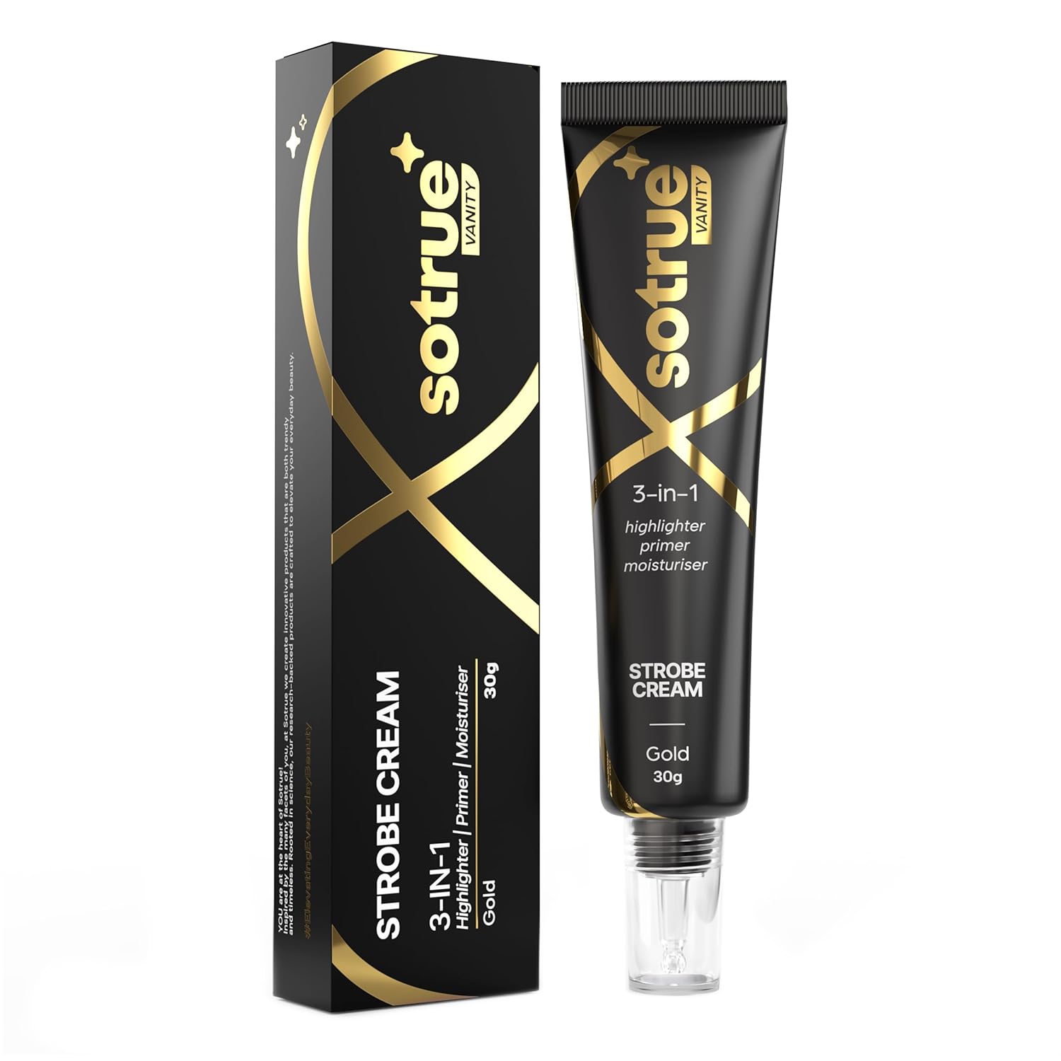 Sotrue Strobe Cream Gold for Face Radiance, Multipurpose Strobe Cream,...
