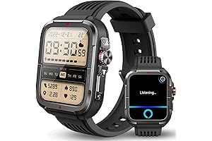Fitness Smartwatch for Men with Bluetooth Call, 1.8'' Rugged Military Smart Watches,...