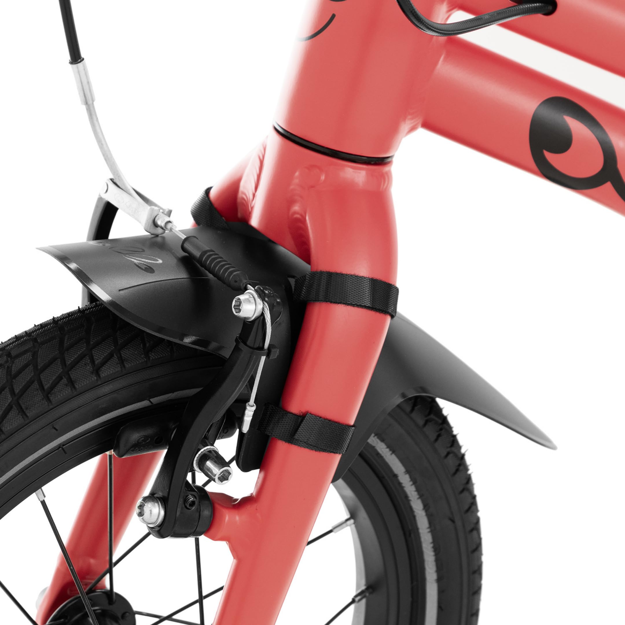 Ollo Adventure Bike 14 Zoll Kinderfahrrad ab 3 Jahre - leichtes Fahrrad für Kinder 95-110 cm - Aluminiumrahmen, kindgerechter Sattel, Bremsen, Schutzbleche, Ständer & Gym Bag