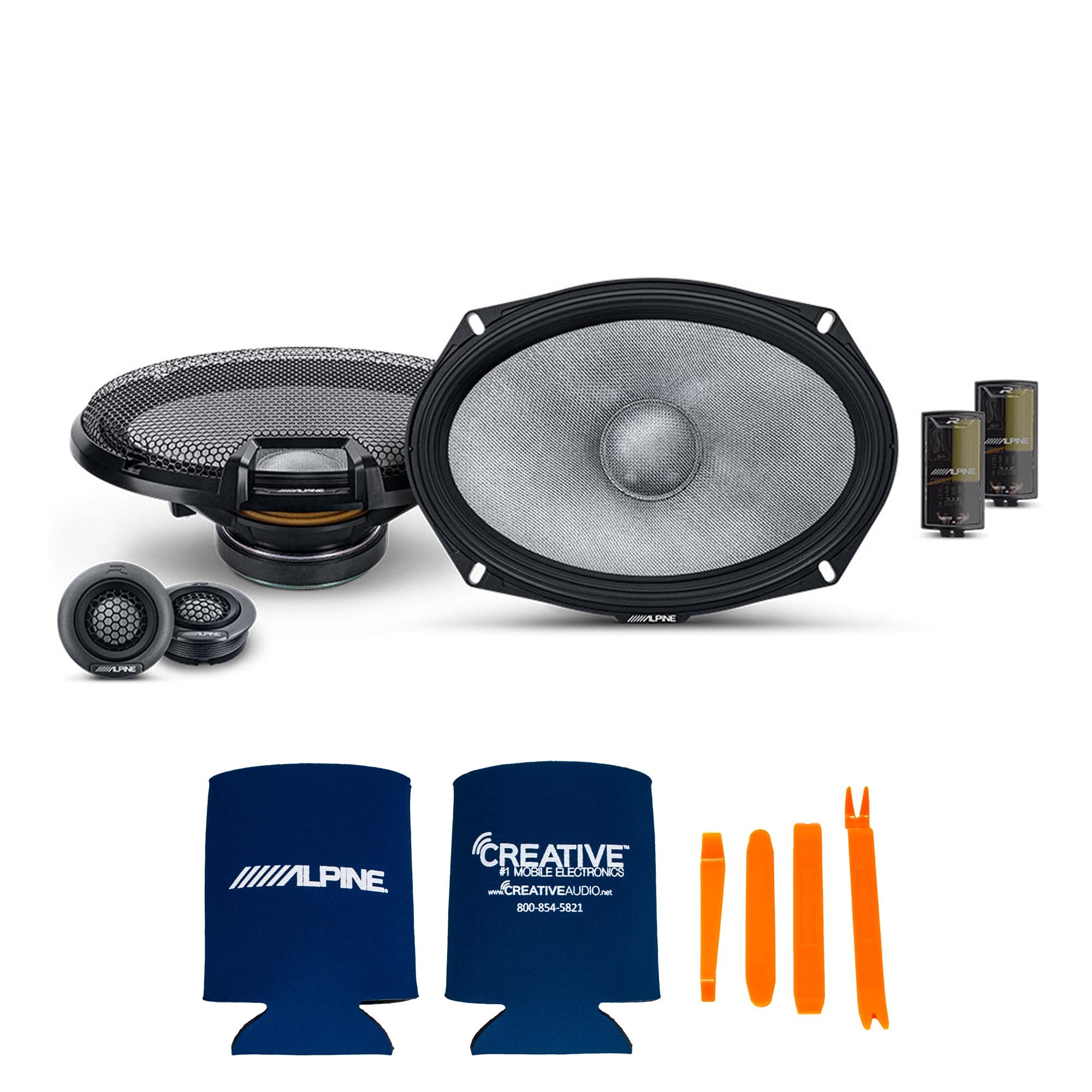 Amazon.co.jp: Alpine 6.5インチ & 6x9 R2 ハイレゾスピーカーセット 
