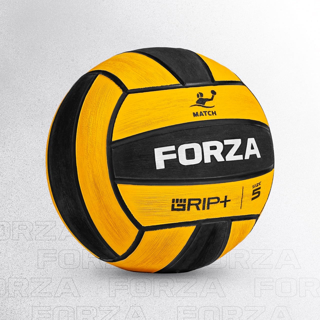 FORZA Water Polo Match Ball – Premium Waterproof Rubber & Neoprene, Official Sizes