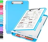 Vista 29 de Sooez - Sujetapapeles de documentos clínicos con almacenamiento, sujetapapeles de plástico resistente, de alta capacidad, con soporte para bolígrafo