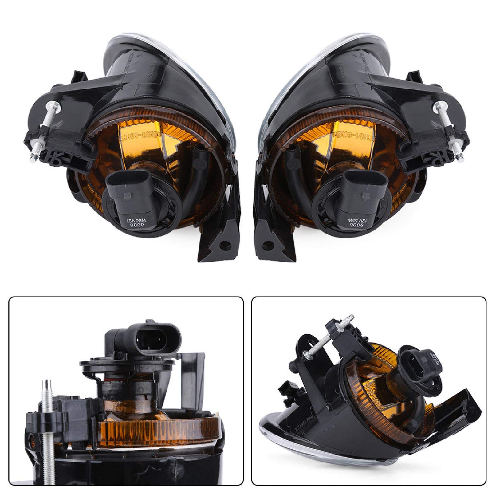 Qiilu Fendinebbia, fendinebbia paraurti anteriore lampada di guida 12V Super luminoso fendinebbia di guida LED lampadine fendinebbia per Passat B6 3C 3C0 941700