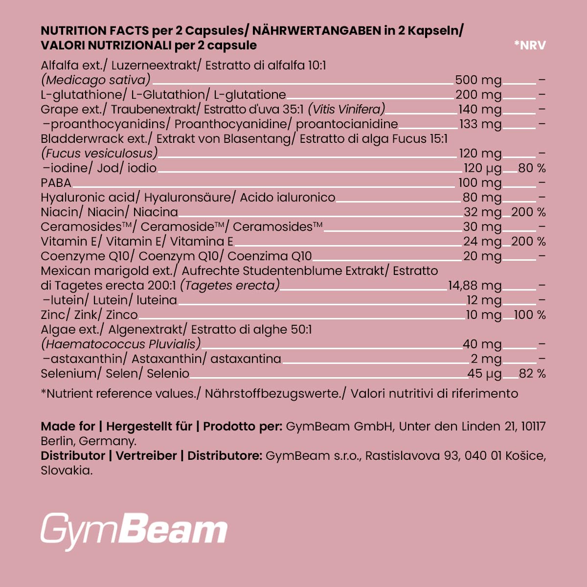 Glowy Skin - Coenzym Q10, Haut Vital, mit Hyaluronsäure, Vitamin E, Zink, Ceramide, Lipide, praktische Kapselform für strahlende Haut, 90 kaps