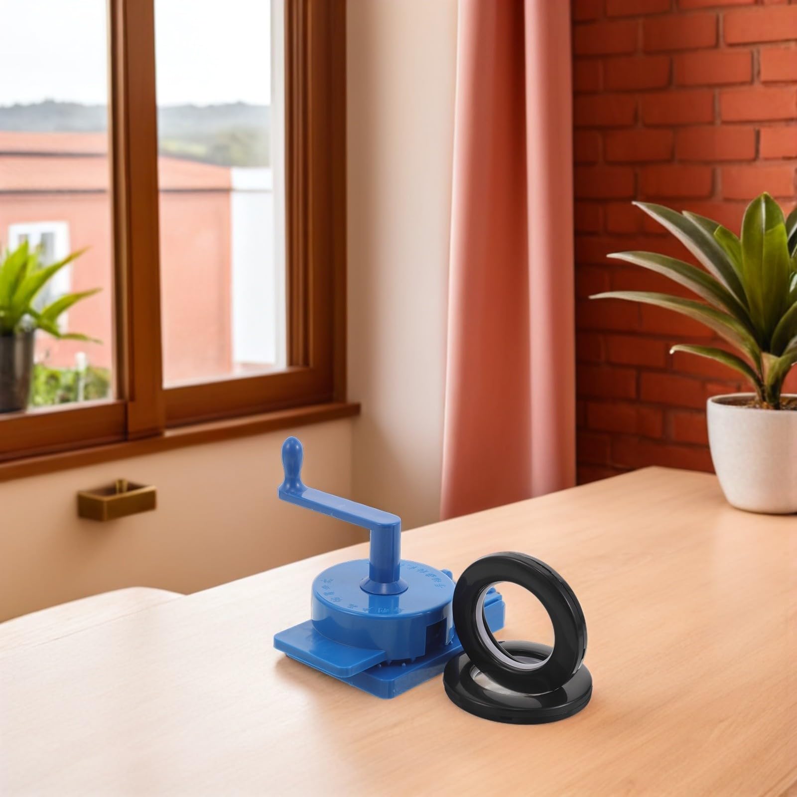 Juego de Anillos Redondos Compatibilidad Versátil con Punzón Giratorio y Reducción de Ruido para Cortinas de Plástico Negro para Proyectos DIY de Cortinas