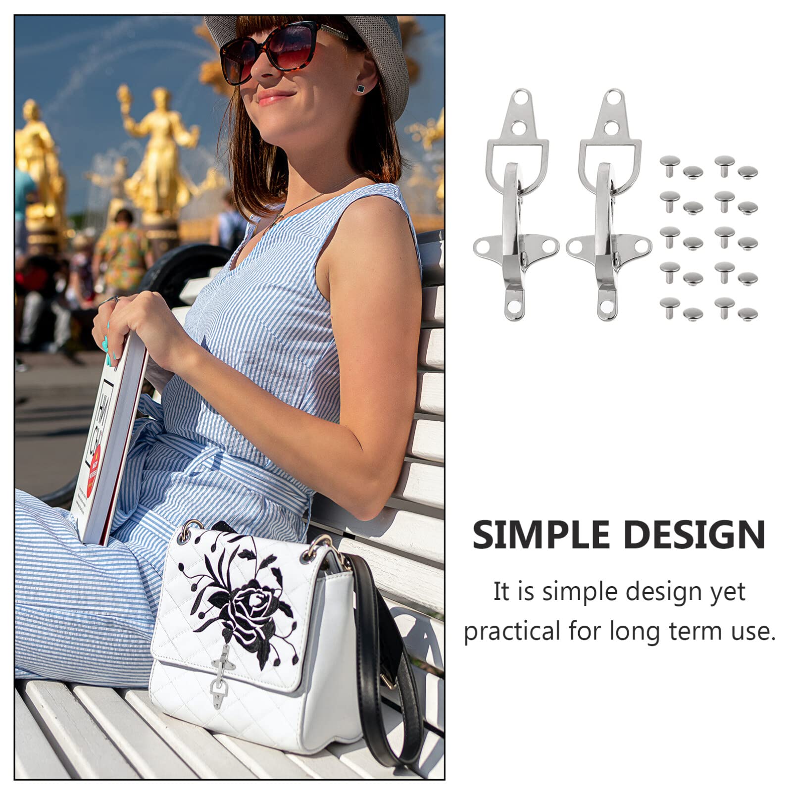 BESTYASH 4paia Fibbie Decorative Per Cinture Da Cappotto Da Fibbia in Metallo Per Giacche Abbigliamento Resistenti Accessorio Multifunzionale Per Stile Funzionalità