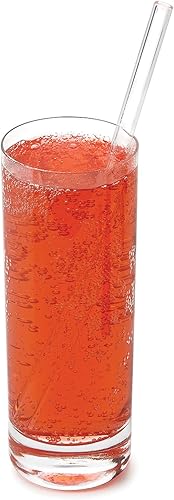 Miniatura 1 de Outset Pajitas reutilizables rectas de vidrio, 0.75 x 4 x 10 pulgadas, transparentes