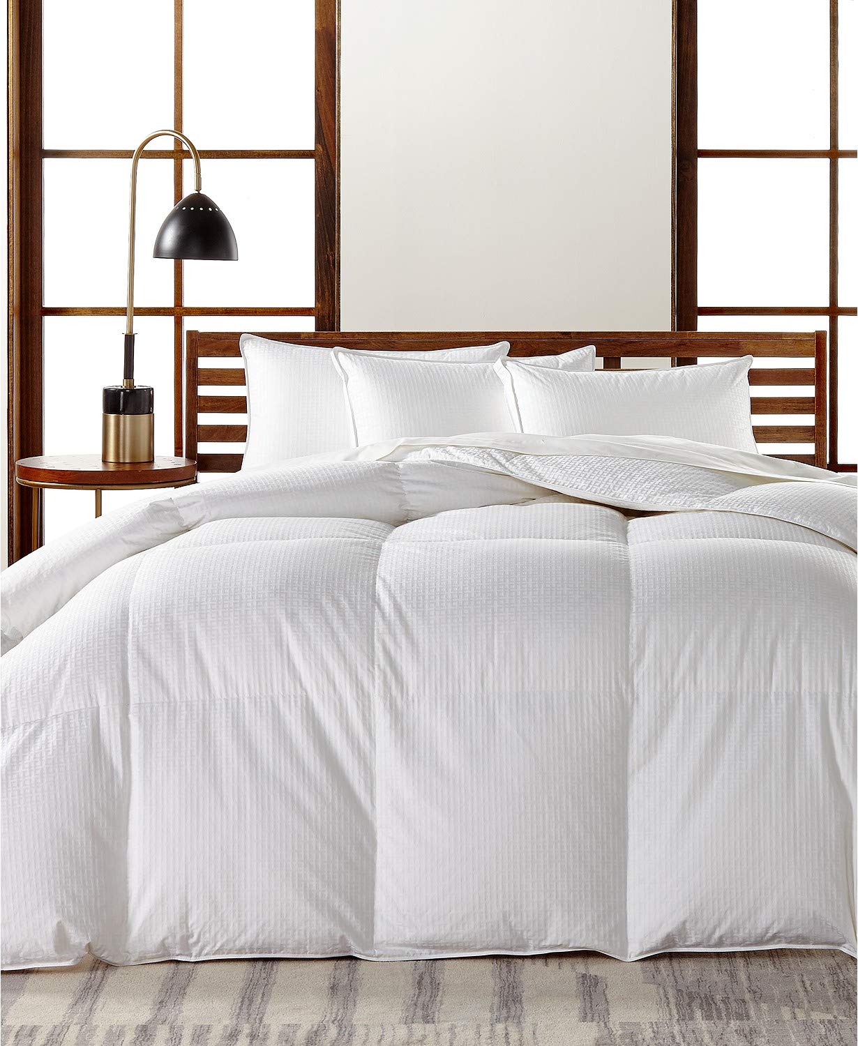 Hotel Collection European White Goose Down Medium Weight Full/Queen Comforter, Hypoallergenic UltraClean Down