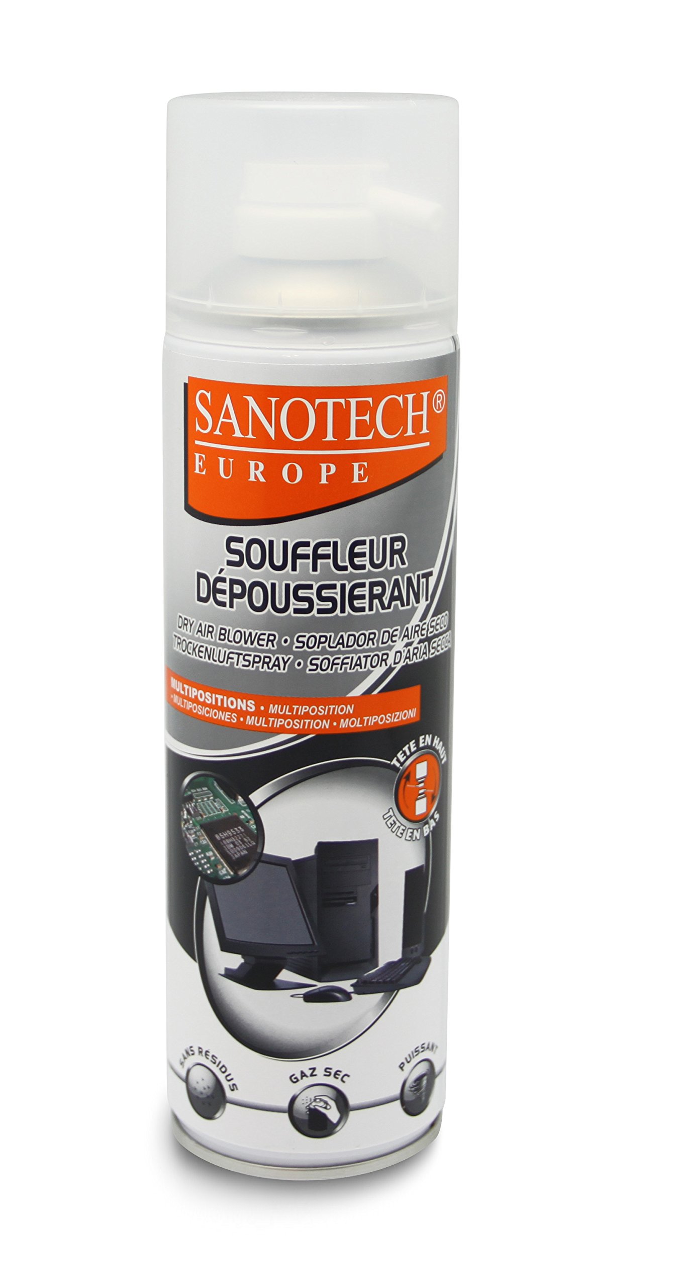 MCAD Accessoire de nettoyage Souffleur d'air sec Multipositions 650ML 250G 0025