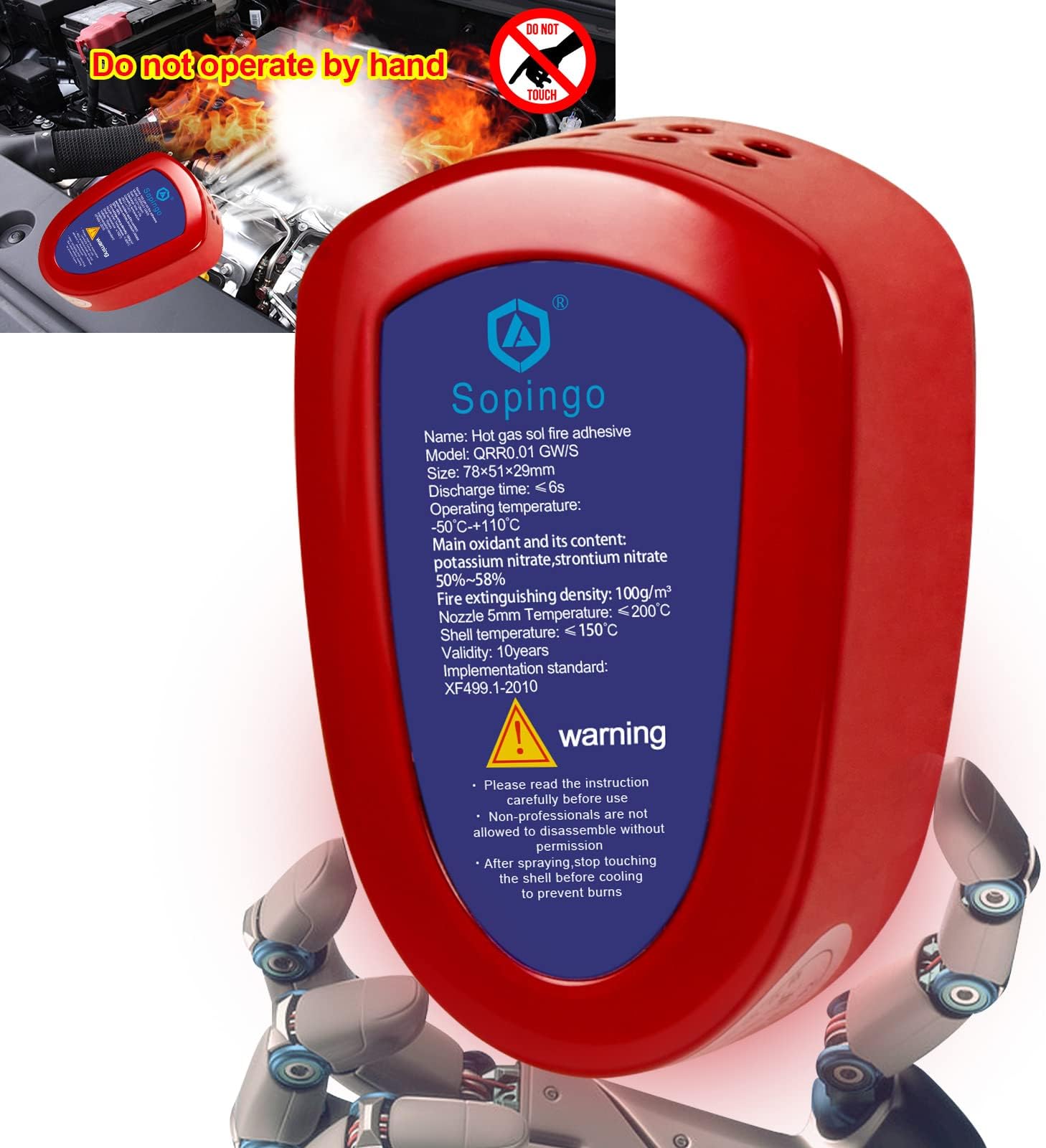 Automobile fire Extinguisher Spark Bottle fire Extinguisher a/b/c Flame-Retardant Spray Home Appliance Automatic fire Extinguisher Small Marine fire Extinguisher
