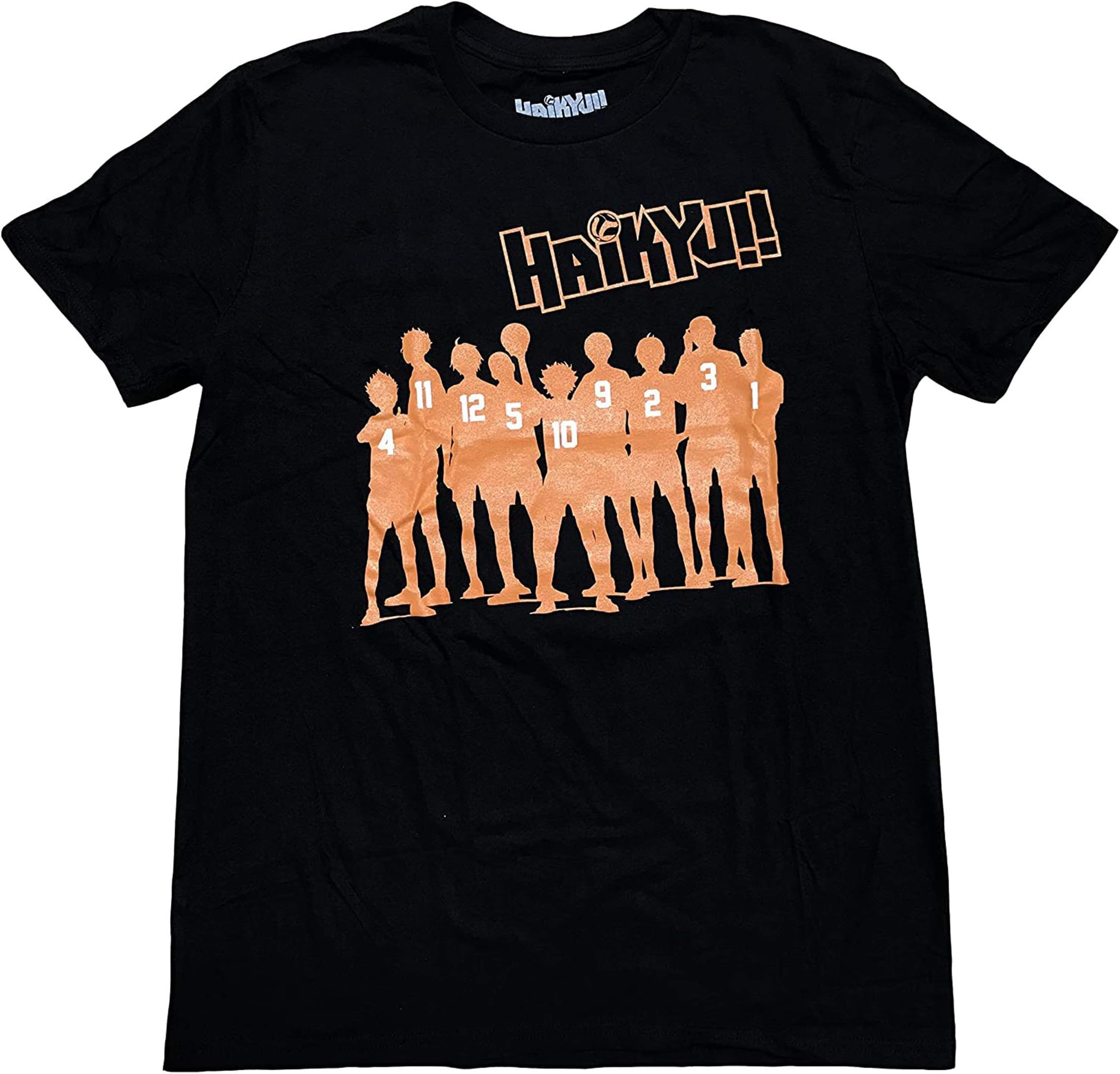 Team of Karasuno Group Silhouette Men's Screem Print T-Shirt