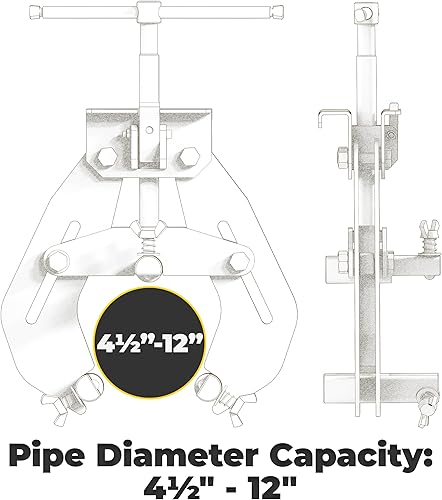 Miniatura 3 de Abrazadera de alineación de tubos, con tornillos de acción rápida, CPA120, Strong Hand Tools