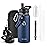 RAYMYLO Insulated Water Bottle 32 oz, Triple Wall Vacuum Stainless Steel (Cold for 48 Hrs), Leak Proof & Non-BPA, Modern Water Flask Jug with Paracord Handle & Straw Spout Lids, Navy Blue