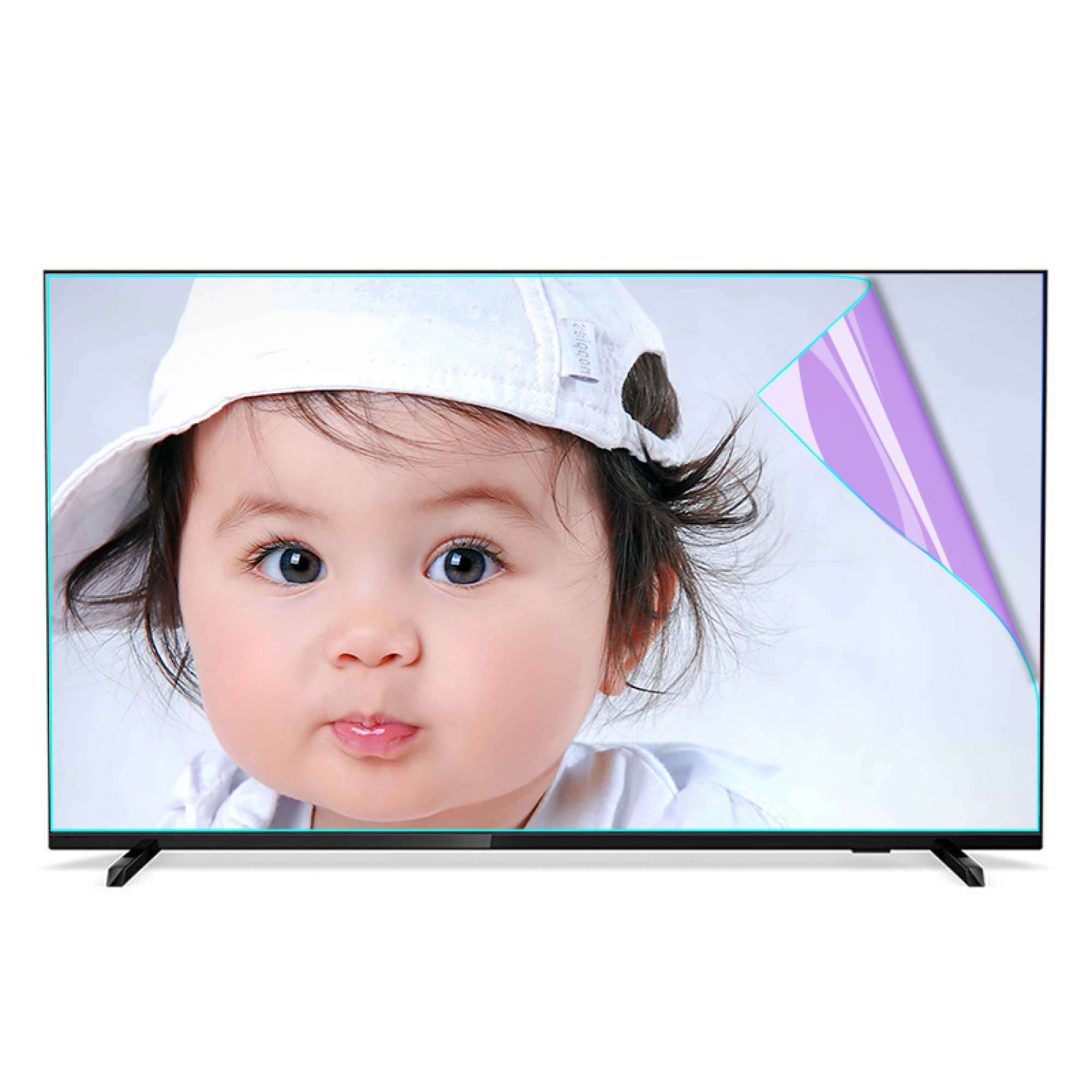 Pellicola protettiva opaca antiriflesso per schermo TV anti luce blu/filtro schermo ultra trasparente per alleviare l'affaticamento degli occhi adatto per monitor LCD/TV e PC/Mac/A / 32 Inches 698x