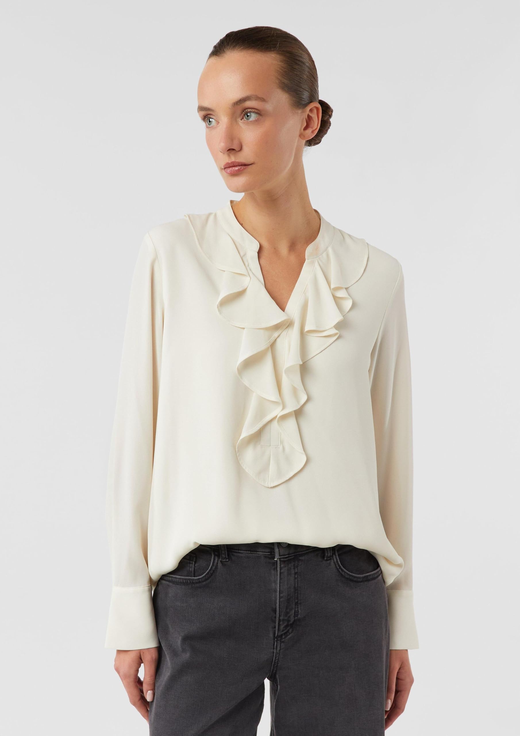 Comma Damen 2175657 Bluse (1er Pack)