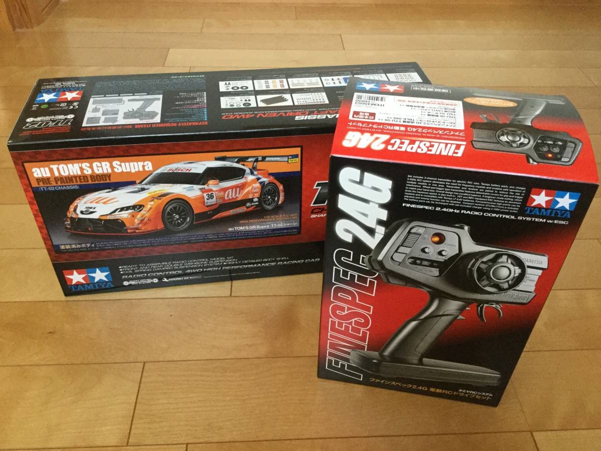 Amazon.co.jp: TAMIYA タミヤ 1/10 電動RC&プロポセット au TOM