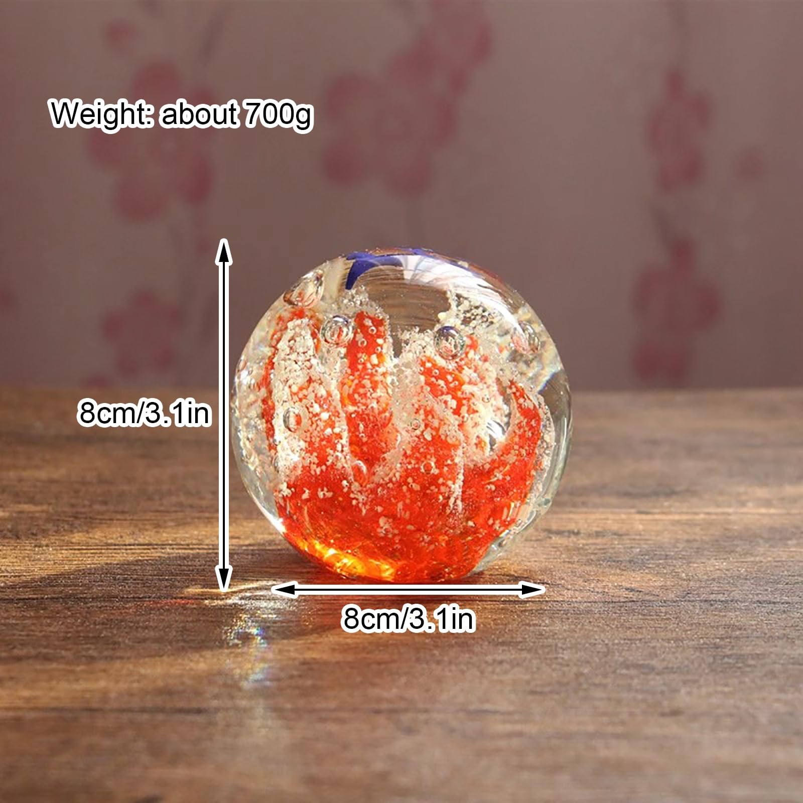 Figura de bola de cristal, pisapapeles y atrapasueños, adorno decorativo de peces de coral para bodas en la playa y fiestas al aire libre