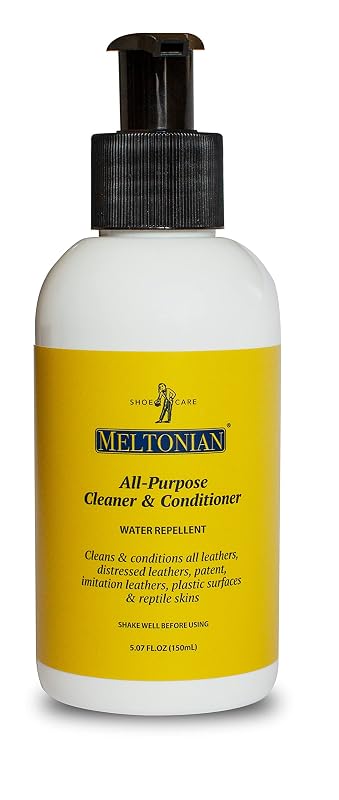 Meltonian Limpador e Condicionador para Couro e Plástico, para Calçados, Botas, Bolsas, Móveis e Interior Automotivo, Frasco de 150 mL