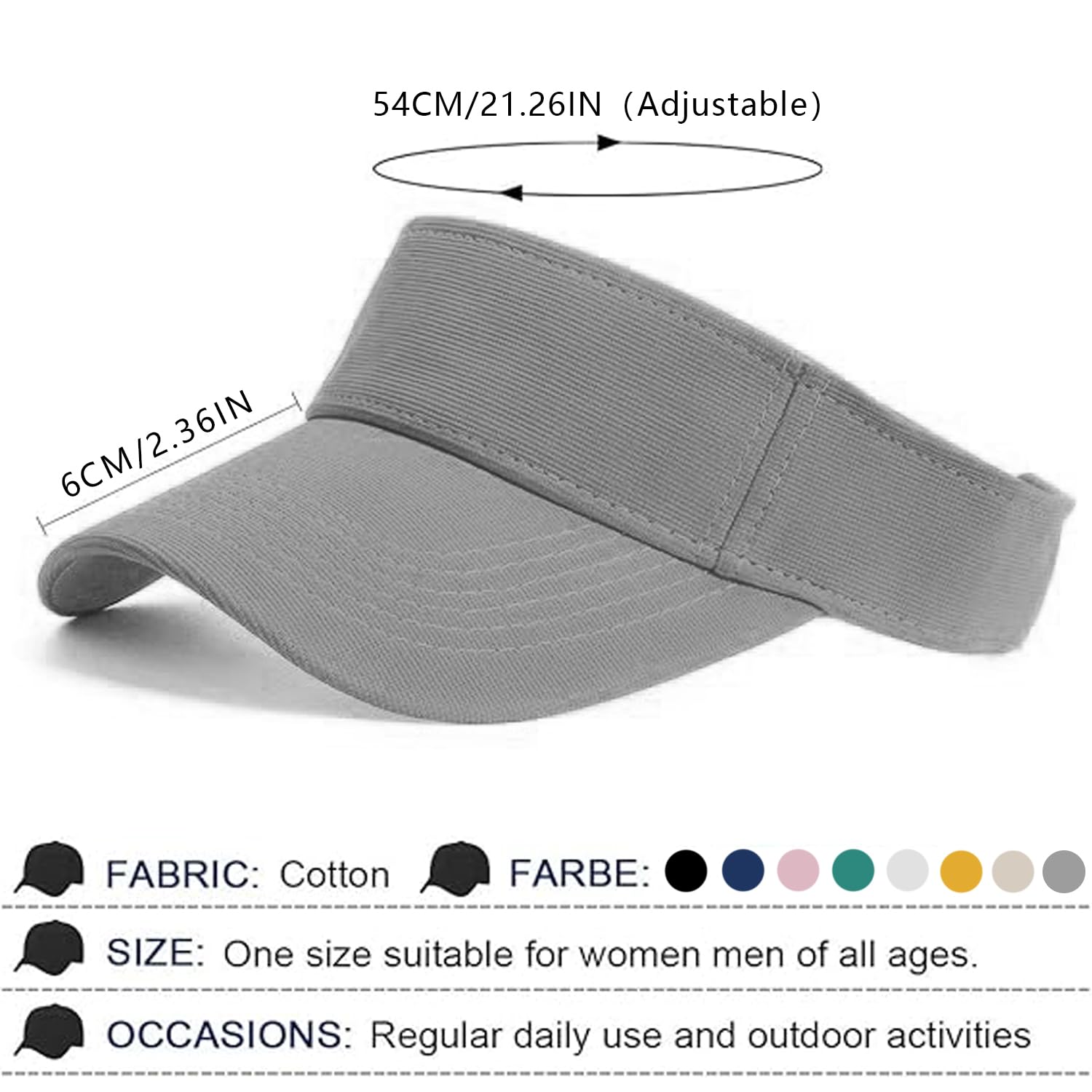 Gorra con visera UPF 50 protección UV para niños niñas 4-10 años verano transpirable