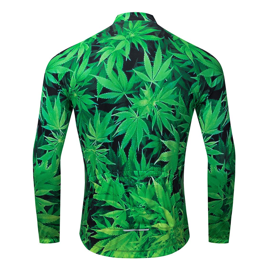 Cycling Jersey Long Sleeve Mens Mountain Bike Jersey Zip Shirts Road Bicycle Clothing Riding Sports Racing MTB Tops for Male Bouse Fall Autumn Spring Quick Dry Green Black Size XL