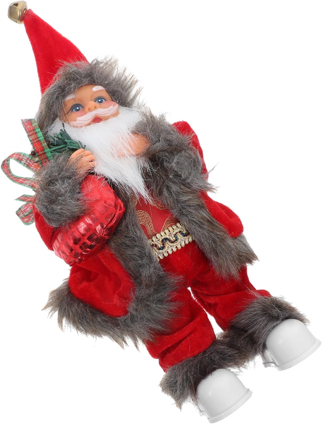 Holibanna Electric Moving Santa Claus Christmas Party Decoration Interactive Xmas Santa Figurine Adorable Desktop Ornament for Festive Cheer No Battery Required