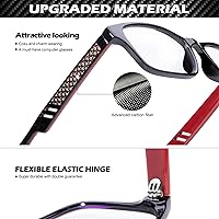 Vista 10 de ANYLUV Blue Light Blocking Glasses for Men Women Lightweight Computer Gaming Glasses Anti Eye Strain Rectangle Frame