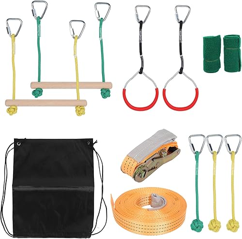 Miniatura 5 de Zerodis Climbing Rope Set, Climbing Set, Obstacle Course for Outdoor Garden