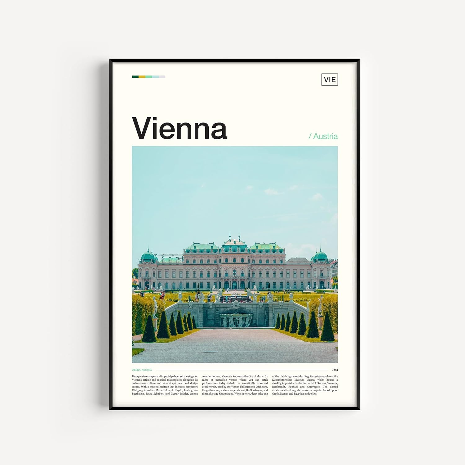 Vienna Print, Vienna Art, Vienna Gift, Vienna Wall Art