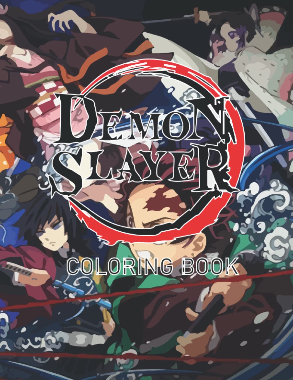 Buy Demon Slayer Coloring Book: 40 Demon Slayer Characters Coloring ...