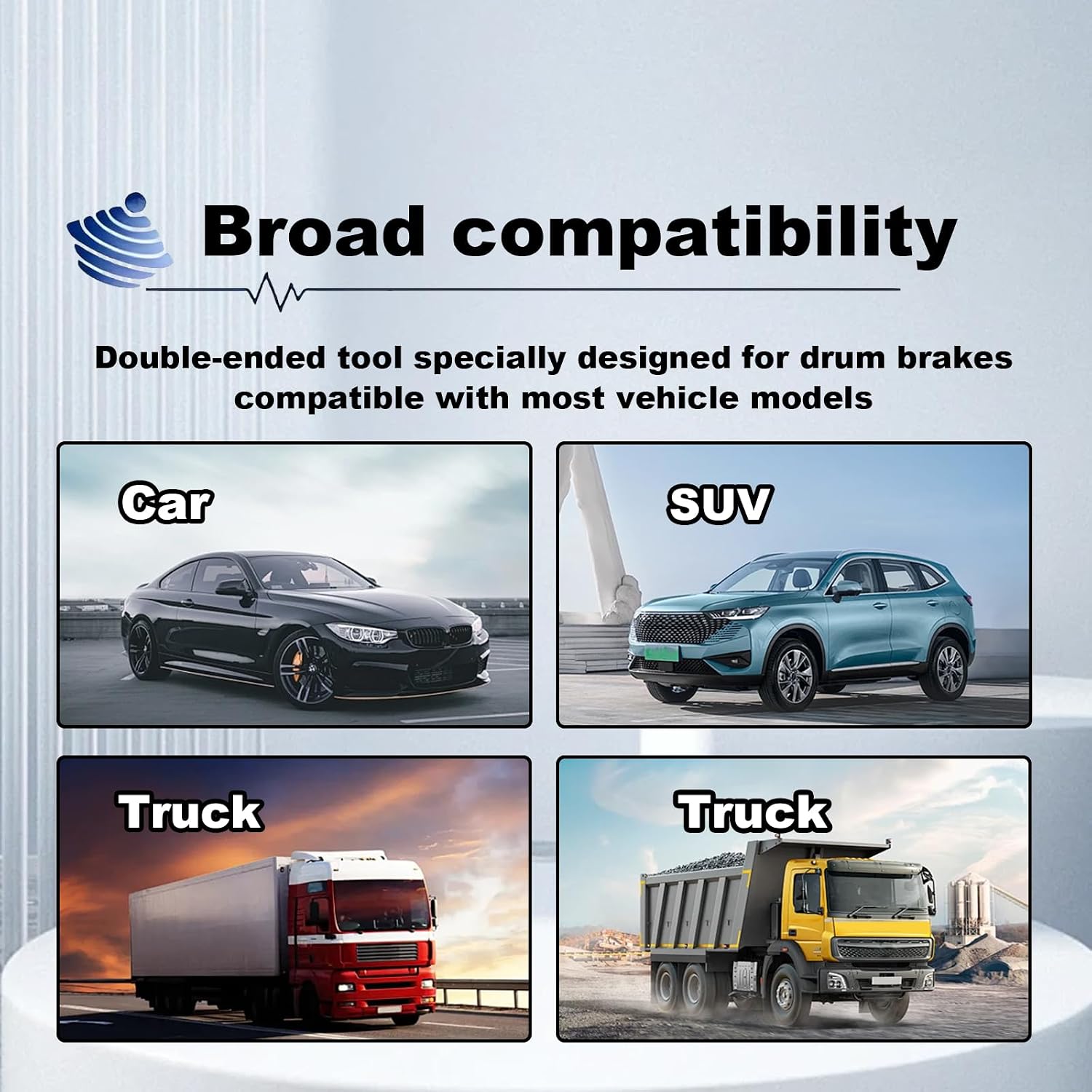 Brake Spring Pliers, Drum Brake Shoe Return Spring Install & Remove Brake Tools, Double Ended Brake Pistonremoval Pliers for Removal and Installation