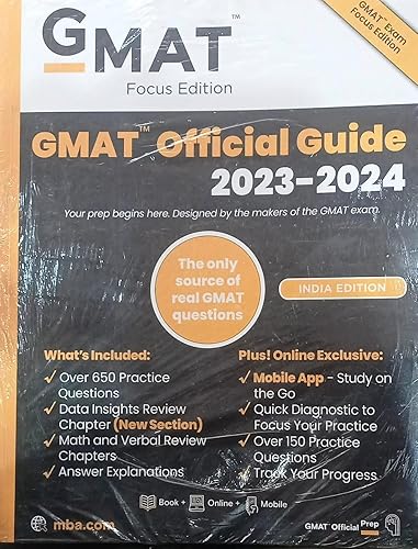 GMAT Focus Edition GMAT Official Guide 2023-2024 INDIAN EDITION NVB+++