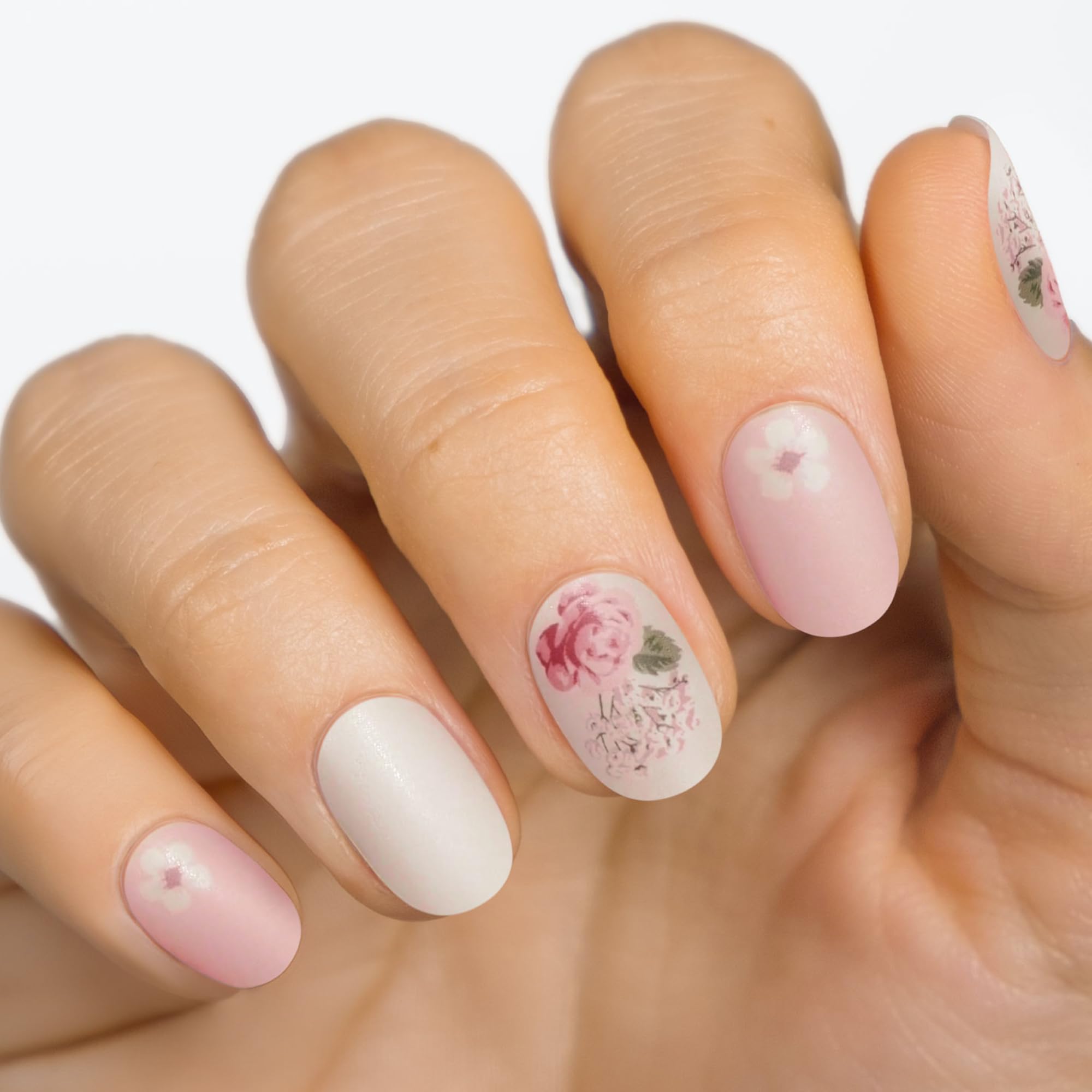 MOYOU LONDON Semi Cured Gel Nail Strips - 20 Pcs. Nail Wraps for Salon-Quality Manicure - Works with Any UV Nail Lamp - Easy to Apply, Trim, & Remove Gel Nail Stickers - Image 2
