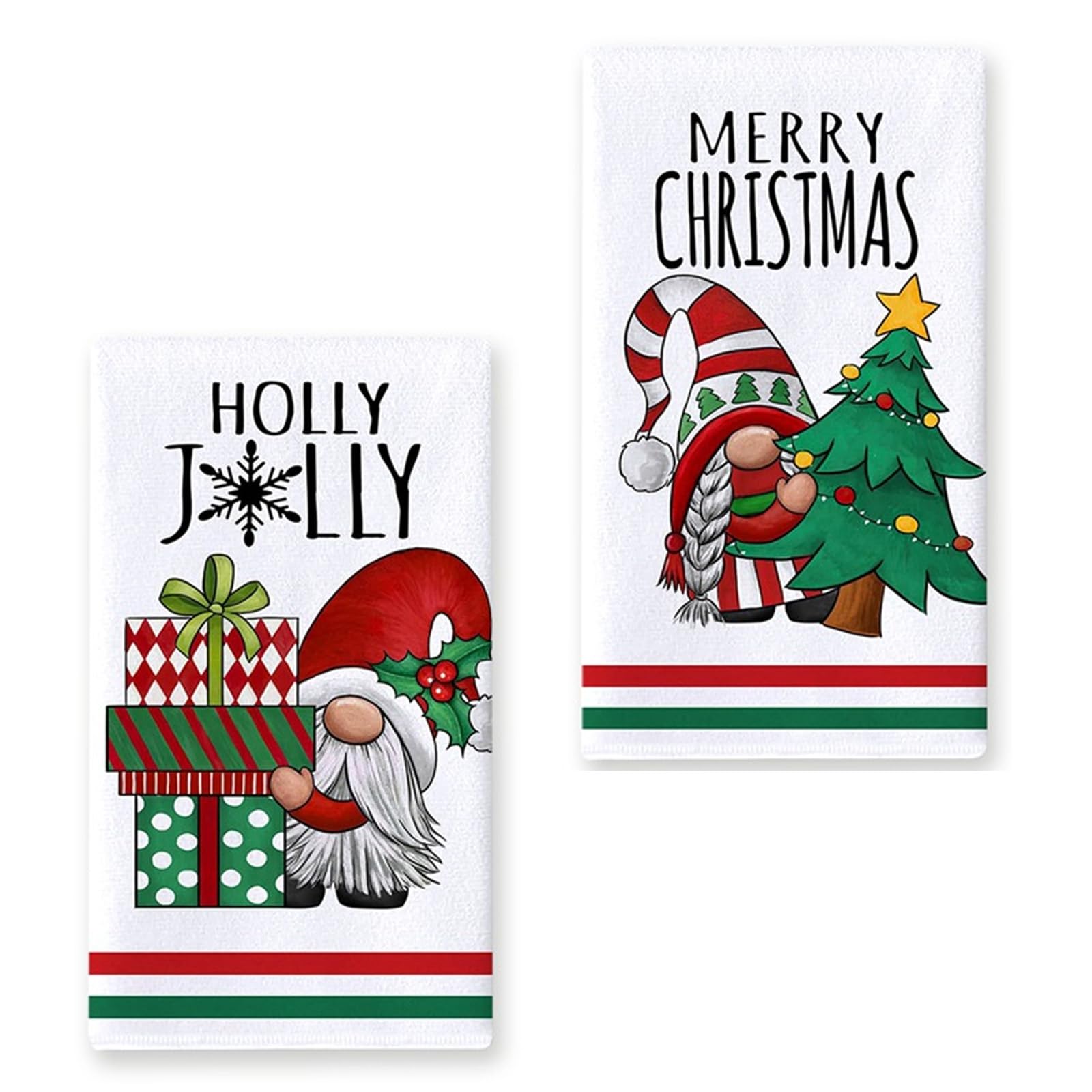 Xjdzineq Holiday-Themed Kitchen Towels Soft Absorbent Cloths for Drying, & Christmas Decor Christmas Kitchen Towels