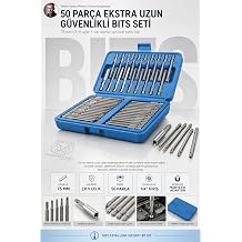 Transformacion 50 Par a Ekstra Uzun 75mm G venlikli Bits Tornavida Ucu Seti - CR-V U lar, Torx, Alyen,  atal Ba l  Uzatma Aparatl  Tamir Kiti 723510
