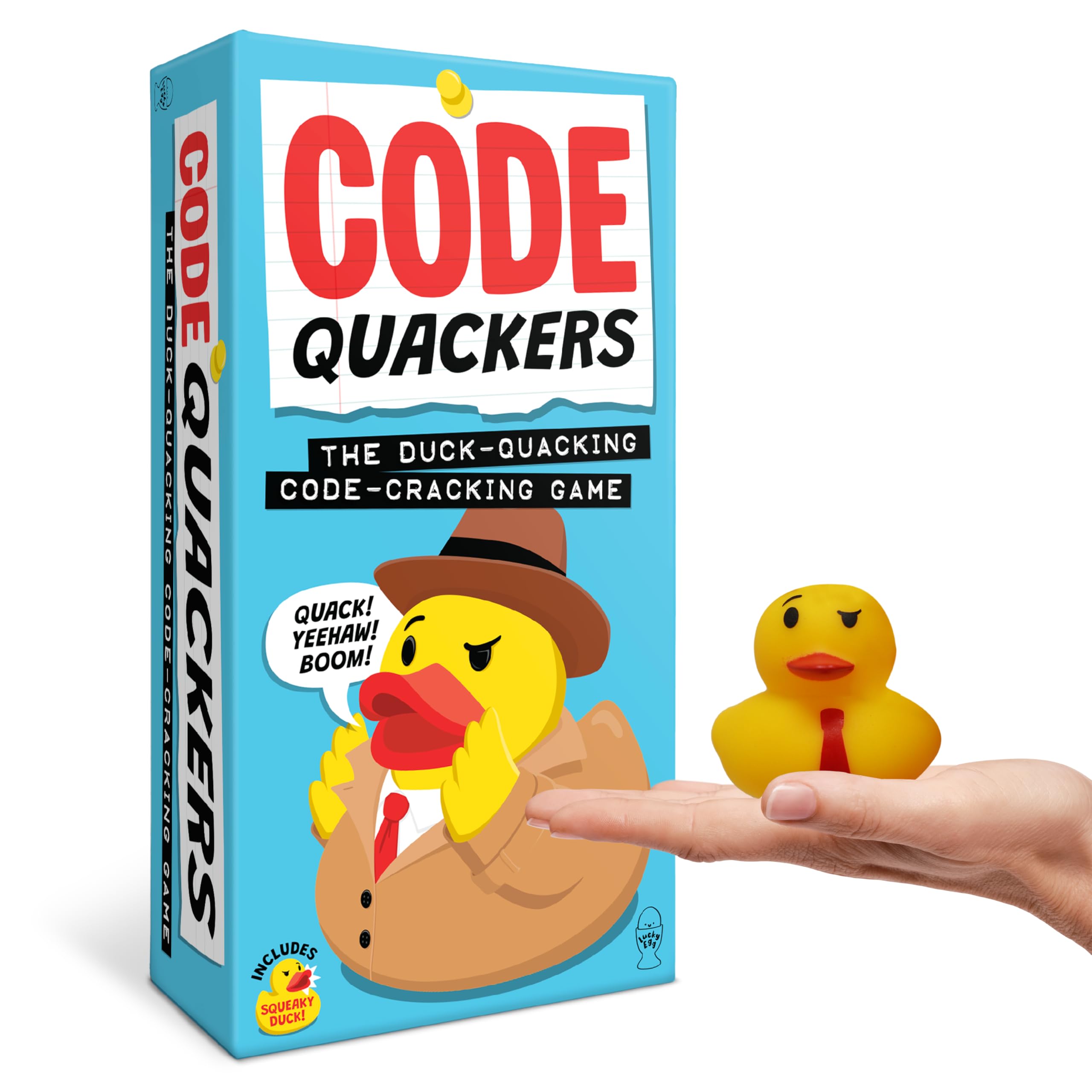 Lucky Egg Code Quackers β Hilarious Sound & Memory Party Game with Squeaky Duck β Code Cracking Game for Kids & Adults β Fun Family Game Night Game β 2+ Players (Ages 8+)