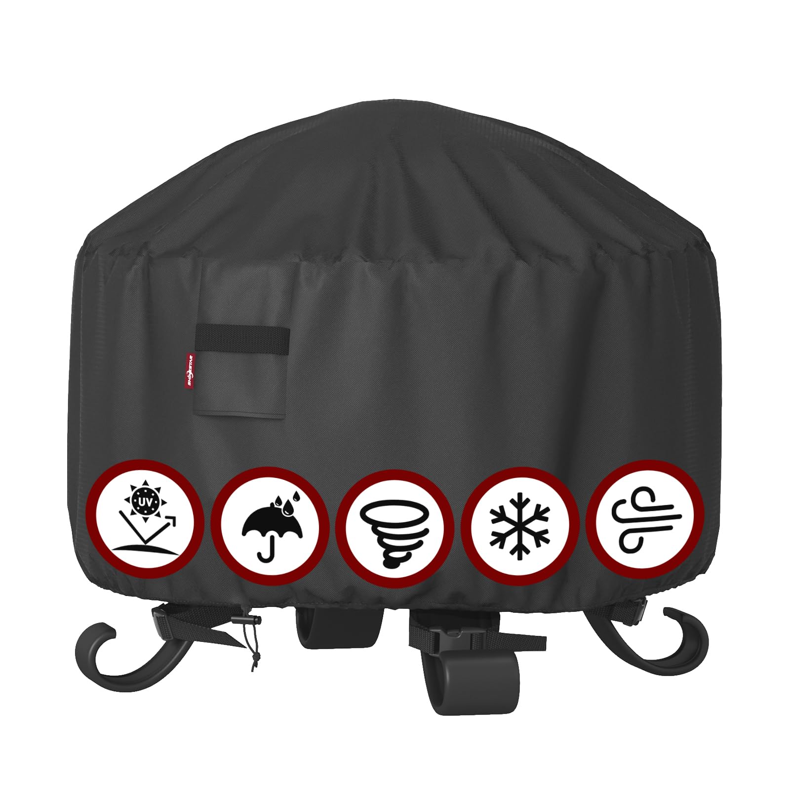 SHINESTAR Fire Pit Cover - 32 Inch Waterproof -15