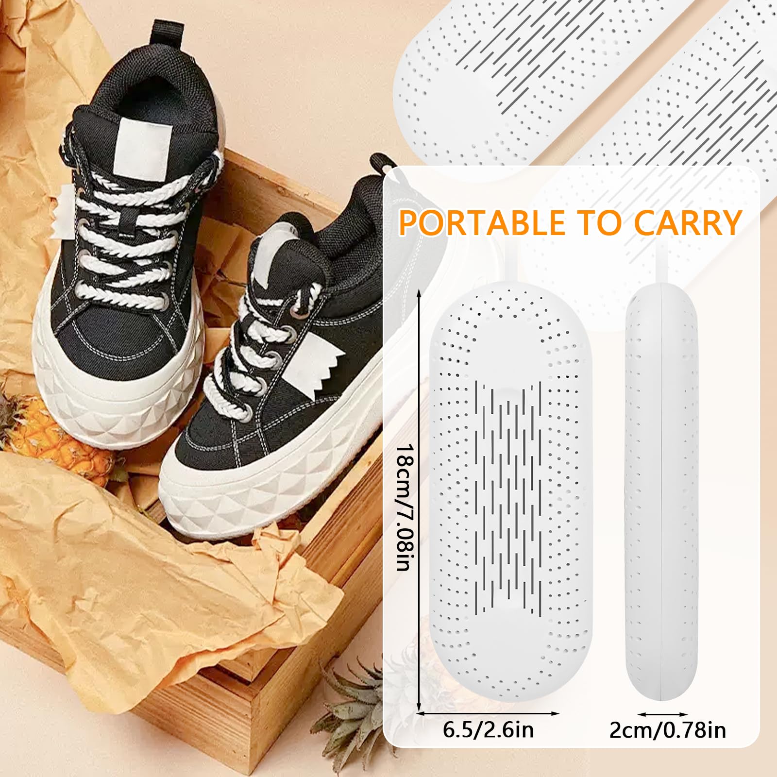 Secador de Zapatos Eléctrico - Secador de Zapatos Eléctrico Portátil 360ª Secado con enchufe europeo, secador de zapatos botas de fútbol para zapatos, guantes, calcetines, botas de esquí