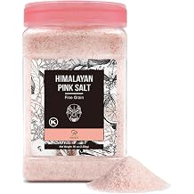 Soeos Himalayan Pink Salt, Fine Grain, 5 Pound, Bottled