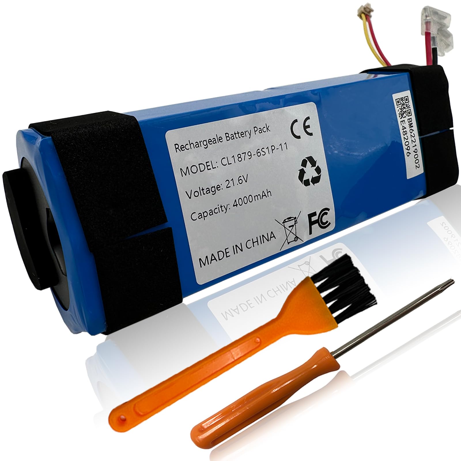 4.0Ah Cordless Vacuum Battery Replacement for Tineco Floor One S3, Floor ONE S3 Breeze Cordless Wet Dry Vacuum Cleaner 21.6V 86.4WH