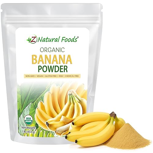 Z Natural Foods Organic Banana Powder, Fiber Supplement for Glowing