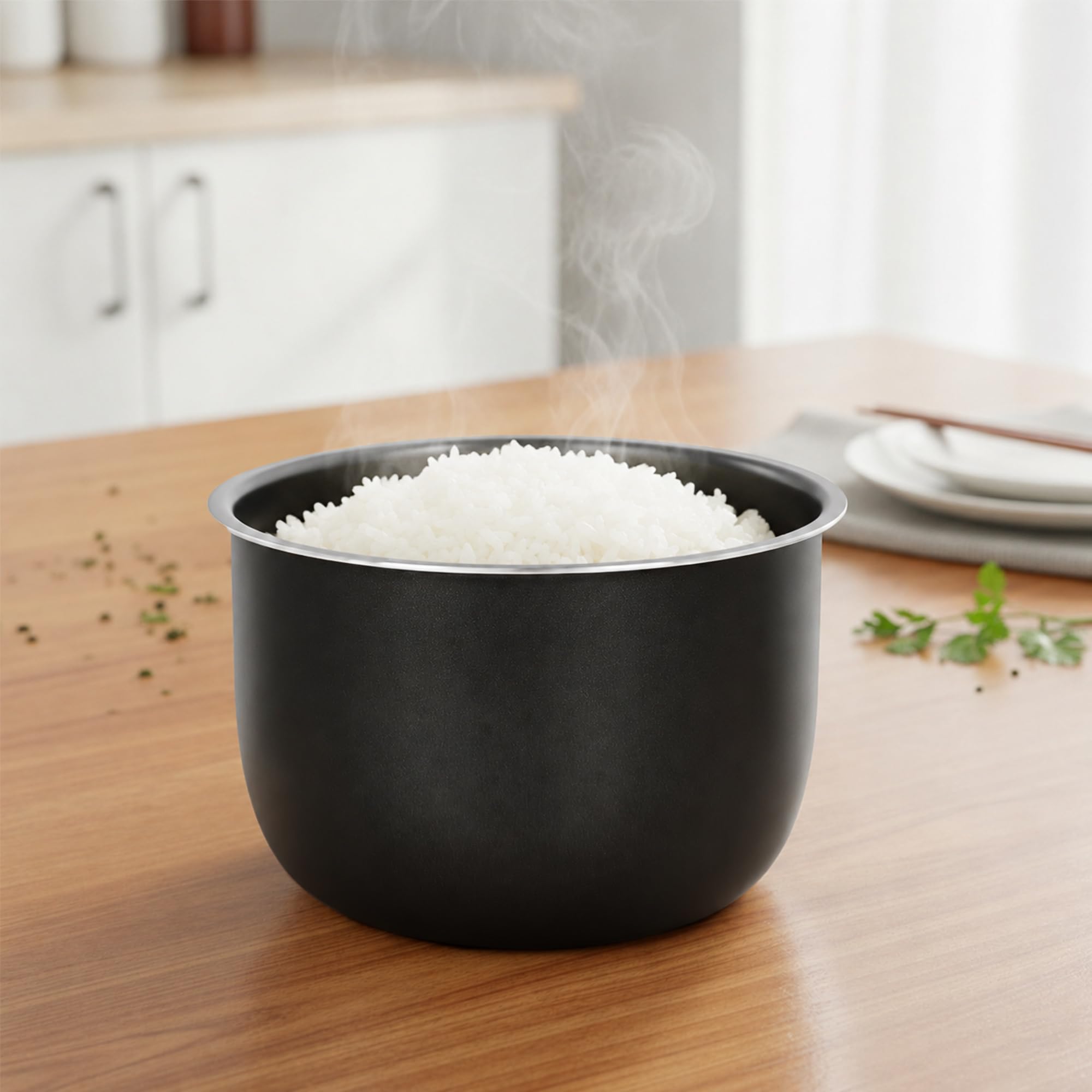 Ciotola interna in lega di alluminio per cuociriso Linkidea, compatibile con Instant Pot Duo 7 in 1, lavabile in lavastoviglie, ciotola di ricambio