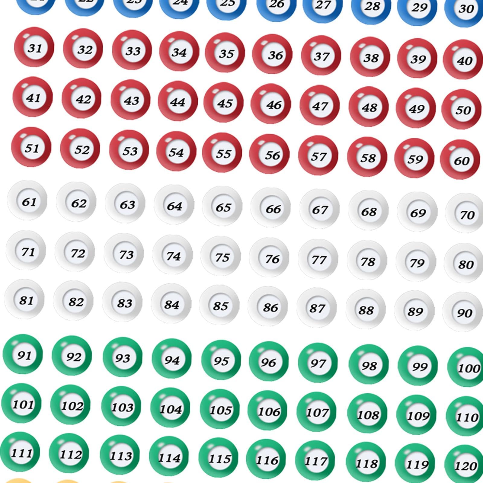150 Bolas de Bingo para Rifa, Ideales para Fiestas de Cumpleaños Y Actividades Grupales.