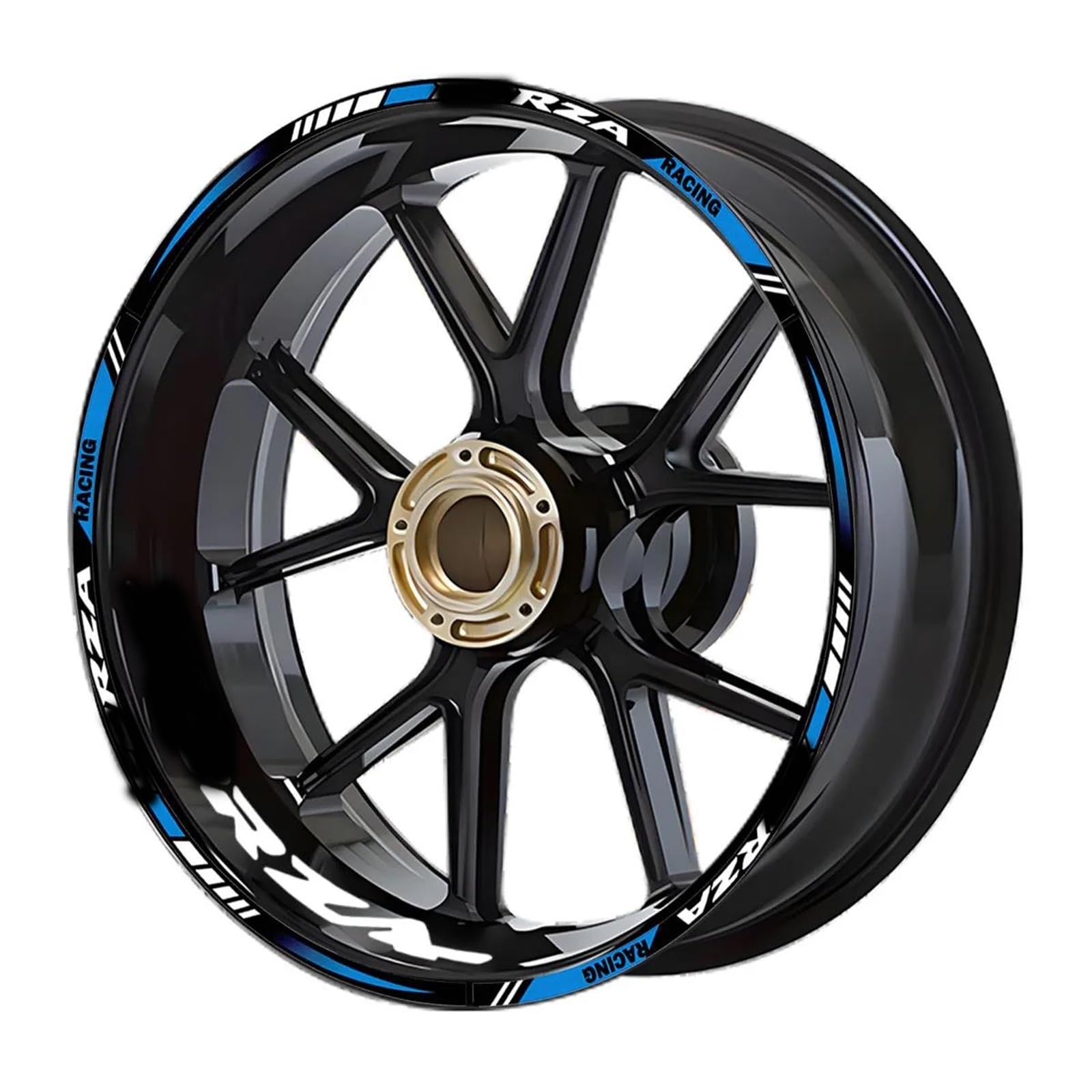 Ntpjk Blue Sticker Part Wheel Sticker Rim Decal Motorcycle Accessories For H-Onda Forza125 Forza250 Forza300 Forza350 Nss Forza 125 250 300 350 2023 2024(Blue)