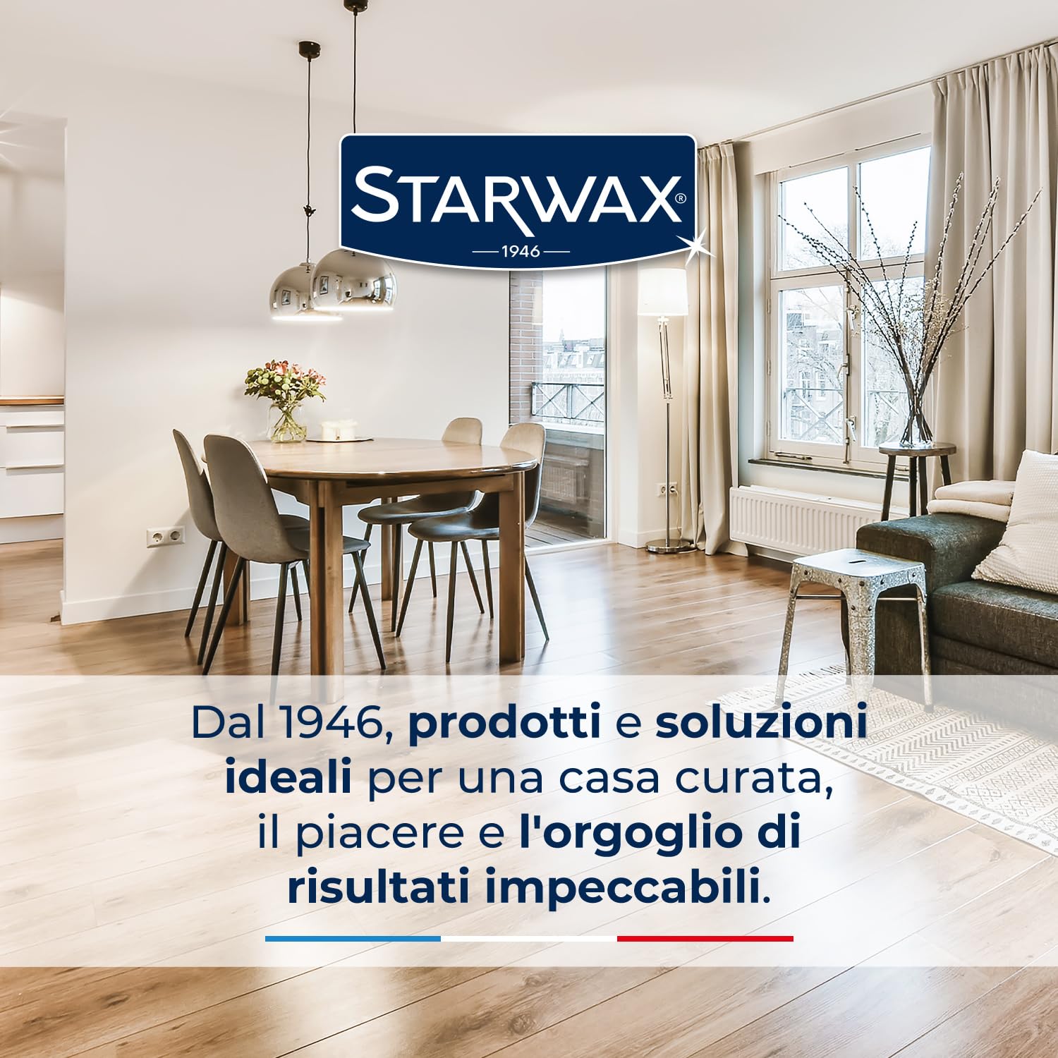 STARWAX - Pulitore brillante per marmo e pietre naturali - Pulisce e ripristina la lucentezza - Senza risciacquo - Non scivoloso - 1L - Fino a 12 operazioni