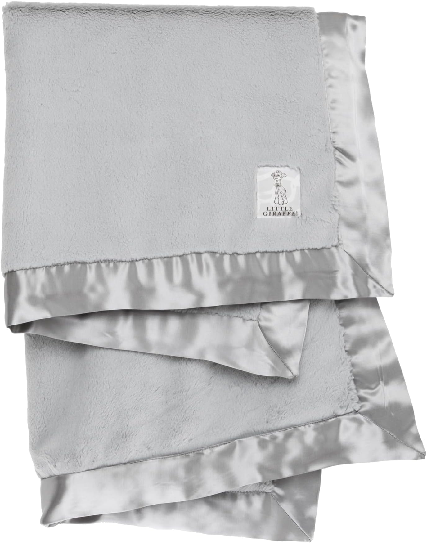 Little GiraffeLuxe Baby Blanket (Silver)